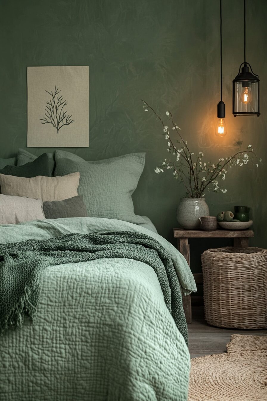 29 Green Fantasy Bedroom Ideas for a Cozy and Verdant Ambiance 6 green fantasy bedroom ideas