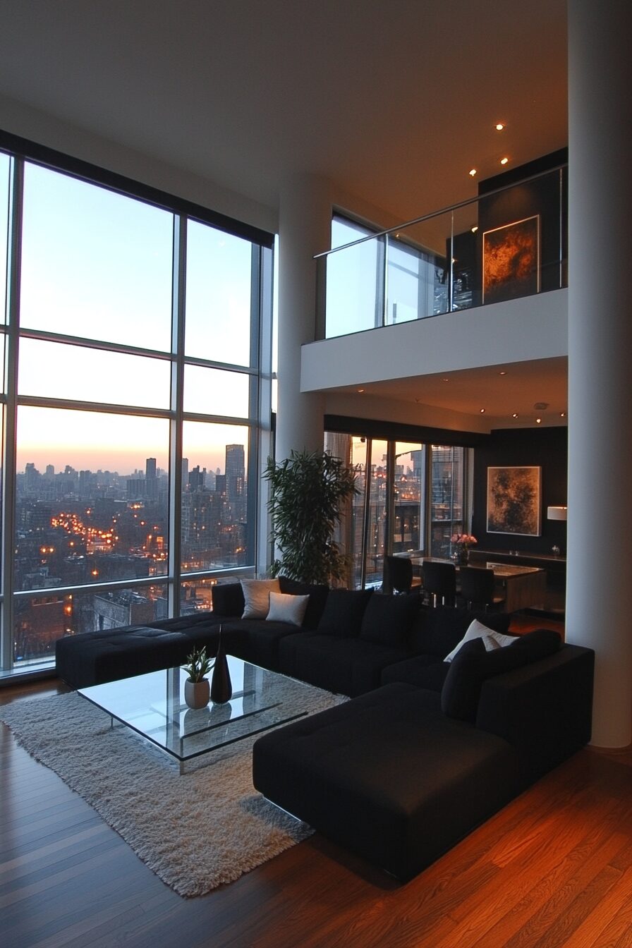 29 Black Couch Living Room Ideas for Adding Depth and Character to Your Space 6 Black couch living room