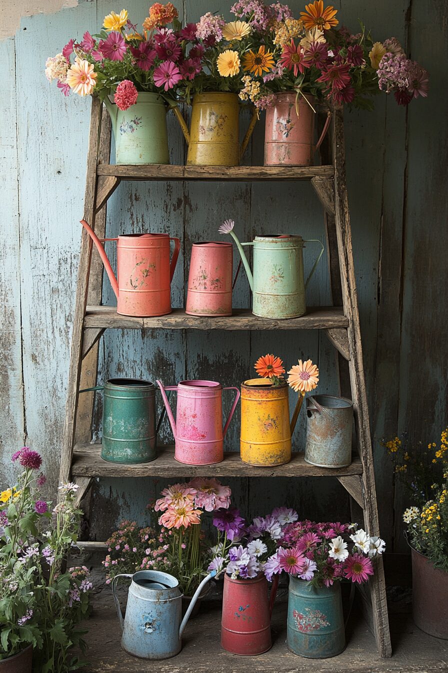 29 Vintage Garden Decor Ideas for Blending Nostalgia with Natural Beauty 6 vintage garden decor