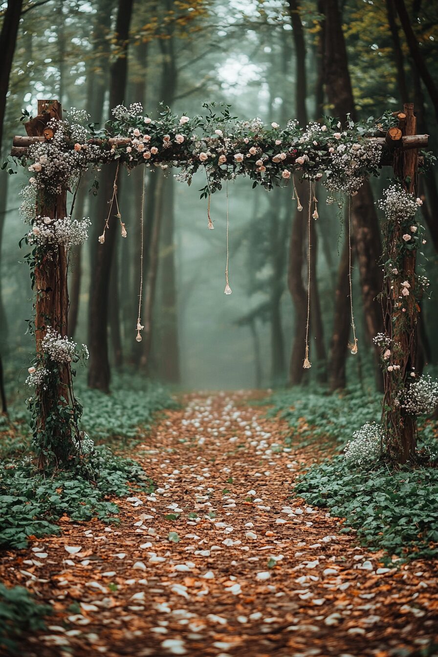 29 Boho Wedding Arch Ideas to Create a Stunning Ceremony Backdrop 6 boho wedding arch