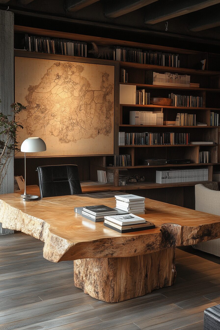 29 Wabi Sabi Office Ideas for a Timeless and Thoughtful Workspace Design 7 wabi sabi office
