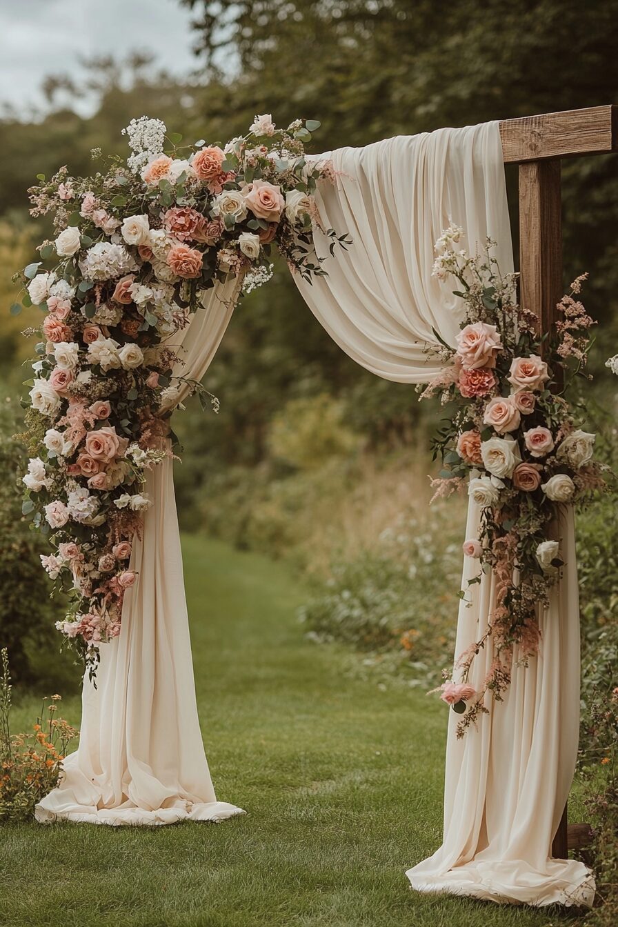 29 Boho Wedding Arch Ideas to Create a Stunning Ceremony Backdrop 8 boho wedding arch
