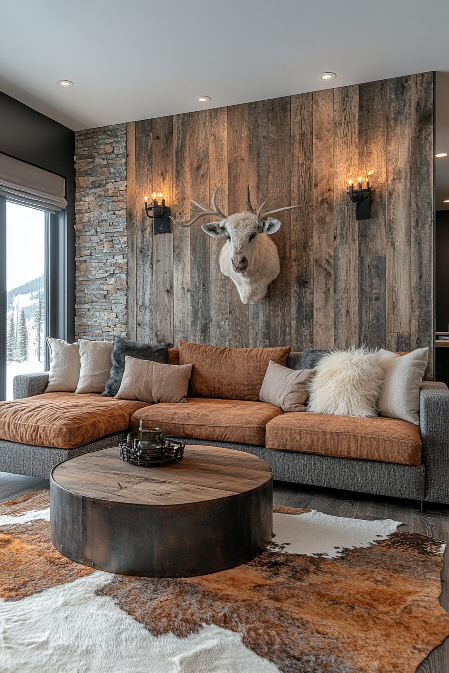 29 Rustic Modern Living Room Ideas for a Unique and Balanced Design 8 rustic modern living room
