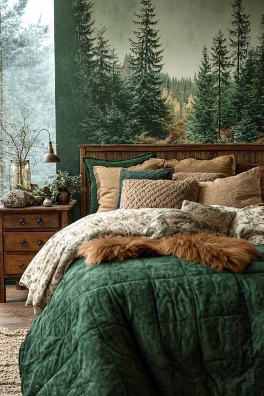 29 Green Fantasy Bedroom Ideas for a Cozy and Verdant Ambiance 8 green fantasy bedroom ideas