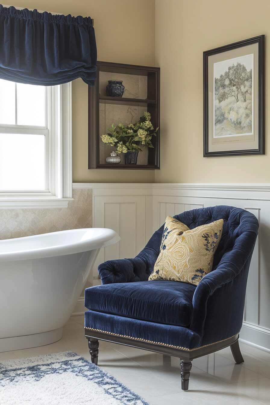 29 Yellow and Blue Bathroom Ideas That Blend Warmth and Coolness 9 yellow and blue bathroom ideas