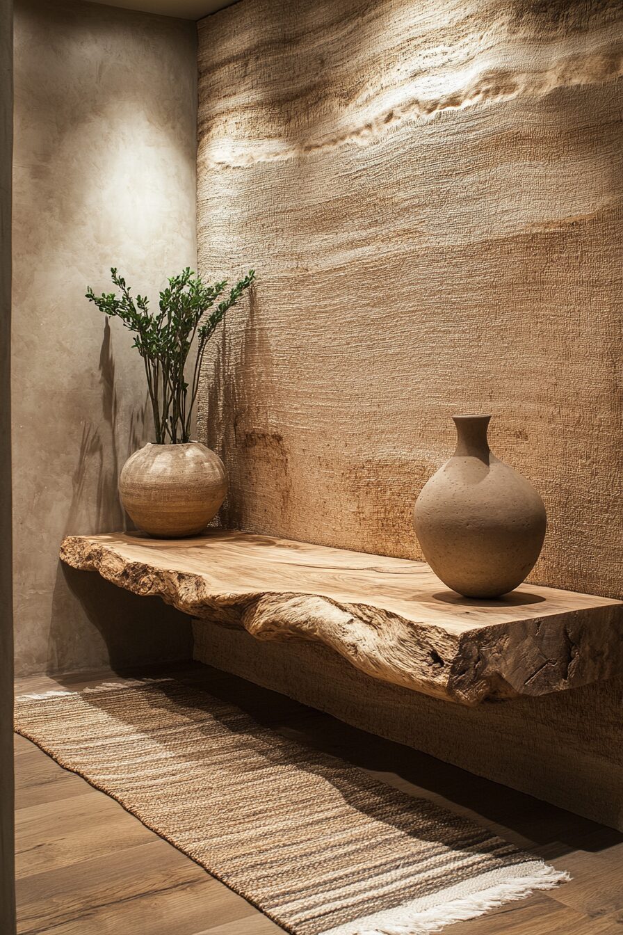 29 Wabi Sabi Entryway Ideas for a Timeless and Authentic First Impression 9 wabi sabi entryway