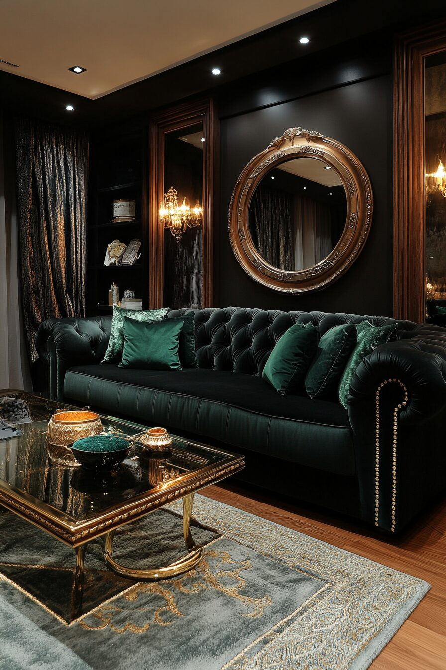 29 Black Couch Living Room Ideas for Adding Depth and Character to Your Space 9 Black couch living room