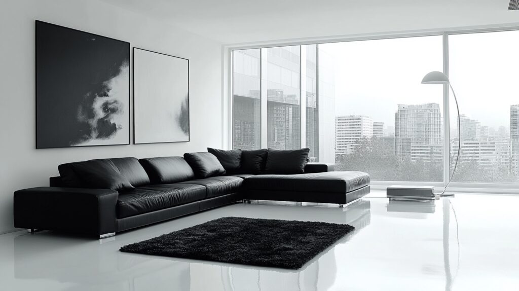 29 Black Couch Living Room Ideas for Adding Depth and Character to Your Space 6 Black couch living room