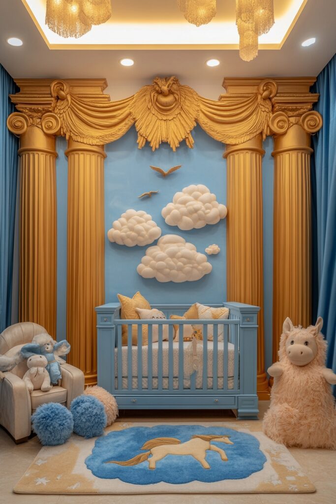 29 Disney Nursery Ideas to Celebrate Your Love of All Things Disney 11 Hercules’ Olympus Escape