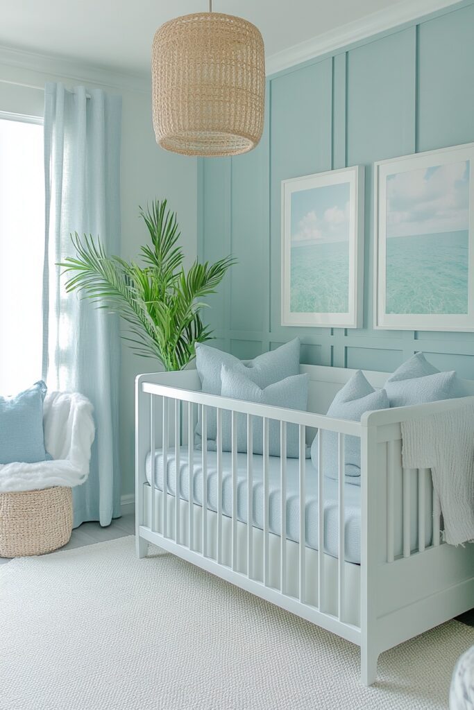 29 Ocean Nursery Ideas to Inspire Your Baby’s Love for the Ocean 13 Lagoon Serenity Baby Room