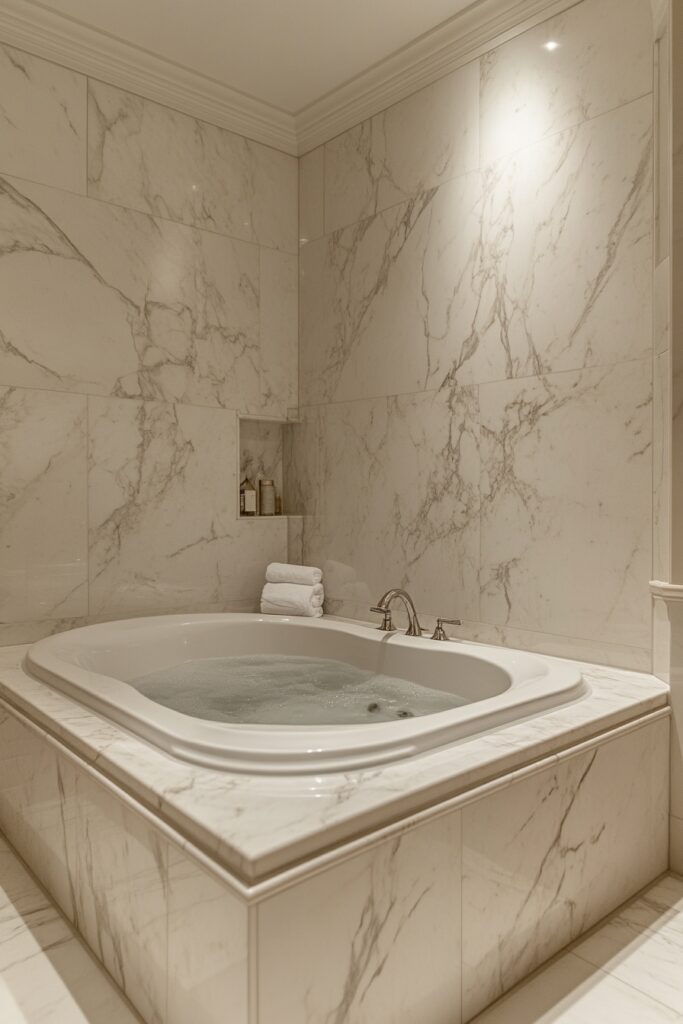 29 Jacuzzi Tub Bathroom Decor Ideas to Transform Your Space Into a Retreat 6 Jacuzzi Tub Bathroom Decor