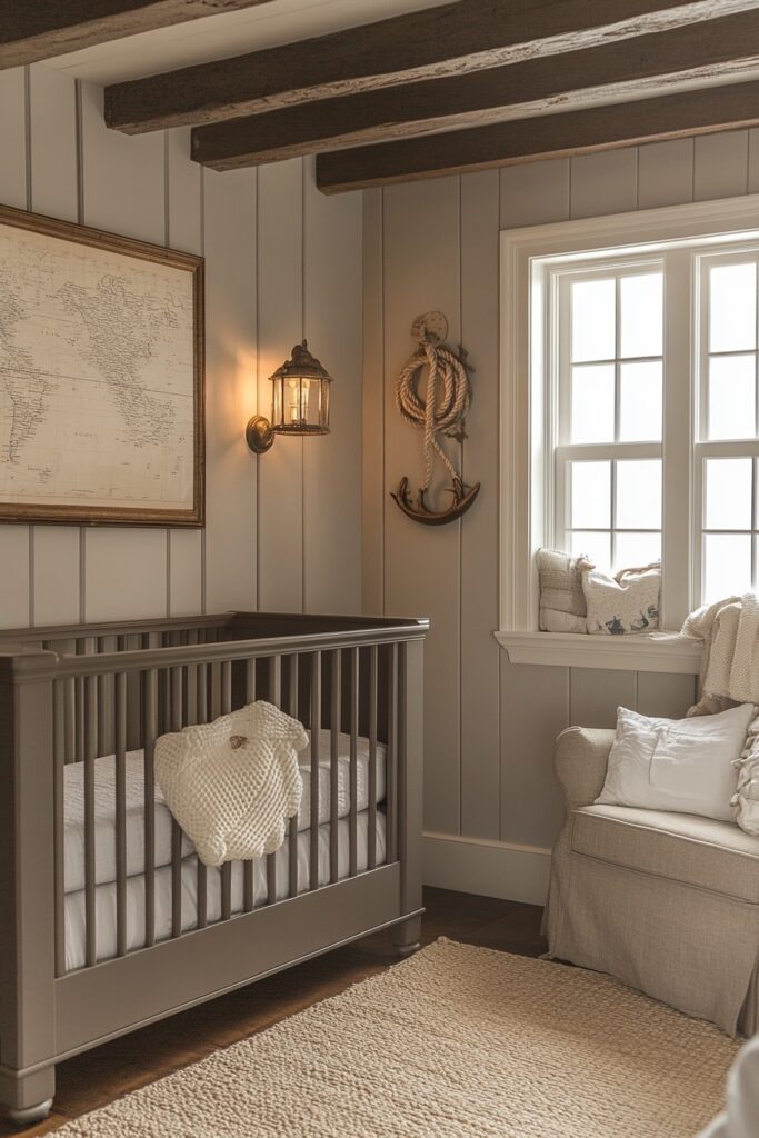 29 Ocean Nursery Ideas to Inspire Your Baby’s Love for the Ocean 24 Mariner’s Rustic Retreat