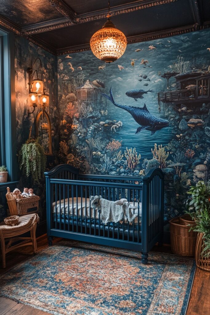 29 Ocean Nursery Ideas to Inspire Your Baby’s Love for the Ocean 16 Mythical Neptune Nursery