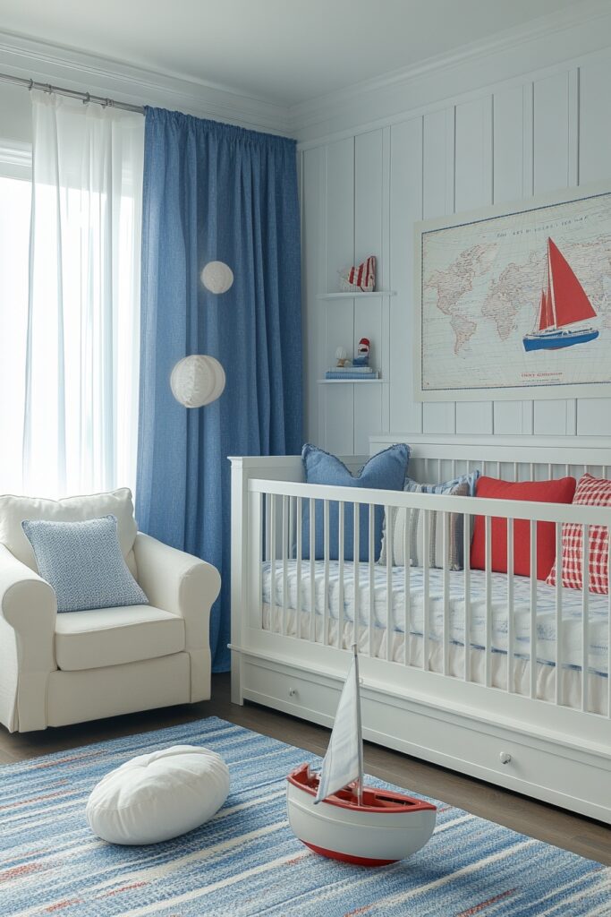 29 Ocean Nursery Ideas to Inspire Your Baby’s Love for the Ocean 7 Sailboat Dream Nursery