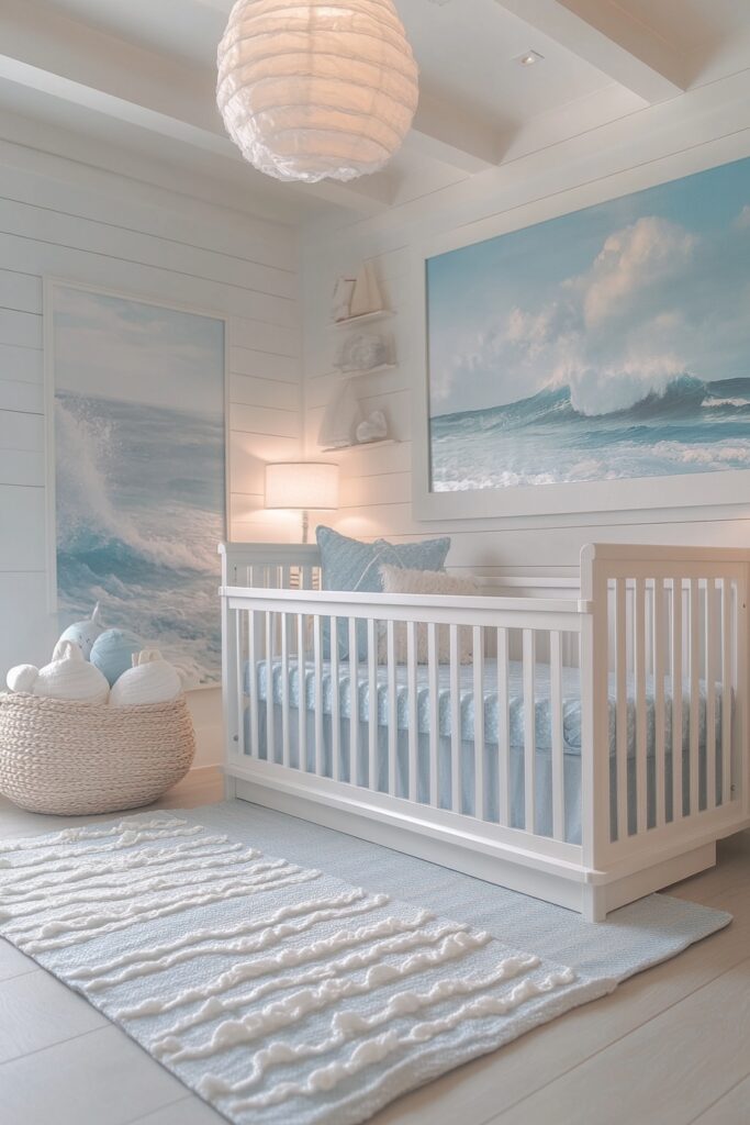 29 Ocean Nursery Ideas to Inspire Your Baby’s Love for the Ocean 9 Seaside Bliss Nursery