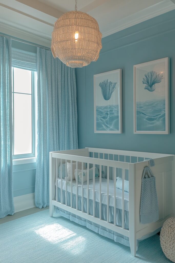 29 Ocean Nursery Ideas to Inspire Your Baby’s Love for the Ocean 4 Serene Underwater Retreat