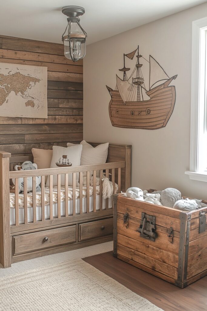 29 Ocean Nursery Ideas to Inspire Your Baby’s Love for the Ocean 26 Shipwreck Cove Playroom