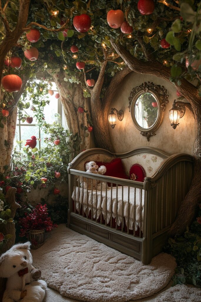 29 Disney Nursery Ideas to Celebrate Your Love of All Things Disney 4 Snow White’s Forest Haven