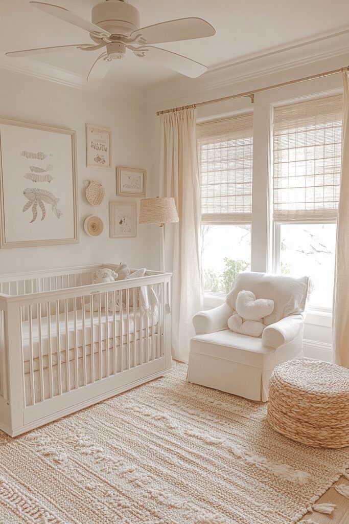 29 Ocean Nursery Ideas to Inspire Your Baby’s Love for the Ocean 15 Soft Sea Breeze Nursery