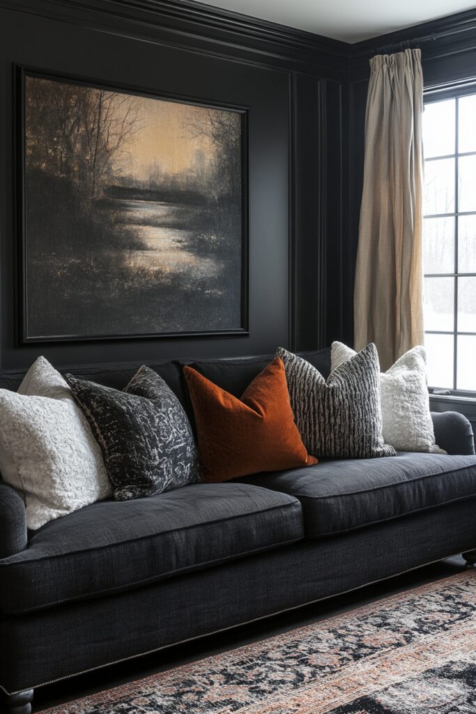 29 Charcoal Couch Living Room Ideas for a Unique and Balanced Interior 28 Charcoal couch living room
