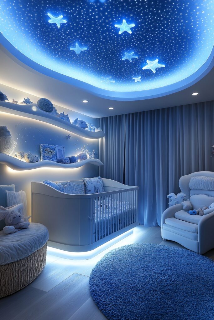 29 Ocean Nursery Ideas to Inspire Your Baby’s Love for the Ocean 11 Starry Starfish Cove