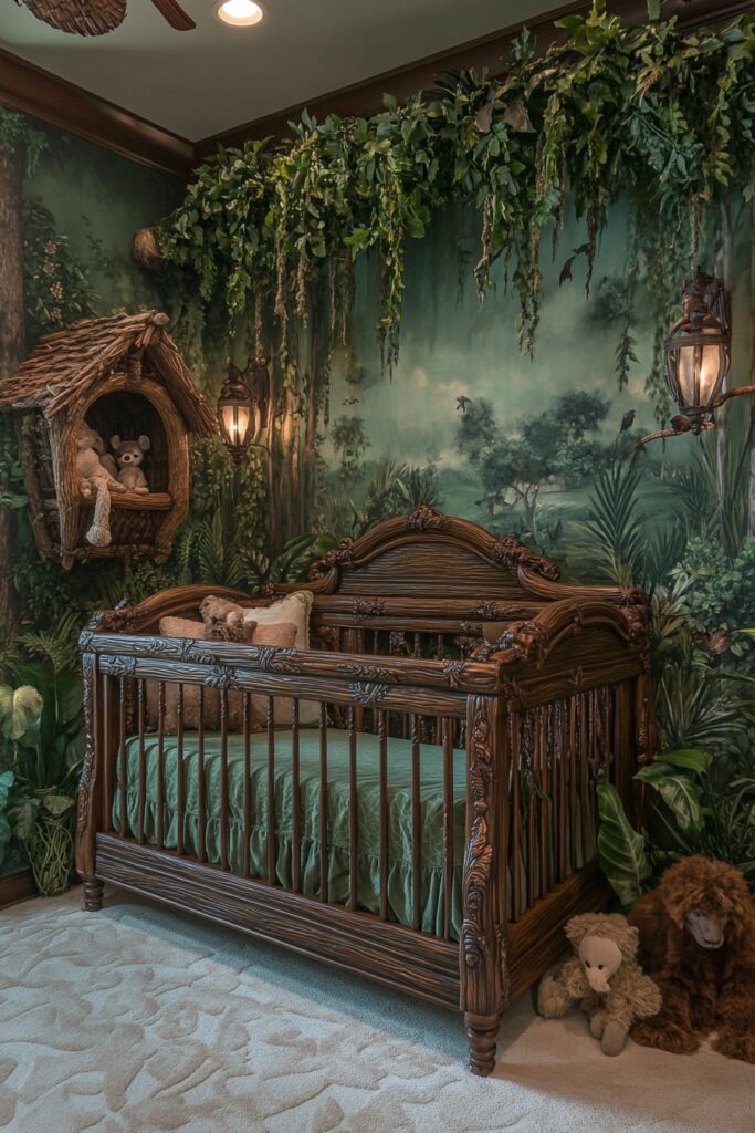 29 Disney Nursery Ideas to Celebrate Your Love of All Things Disney 3 Tarzan's Jungle Escape