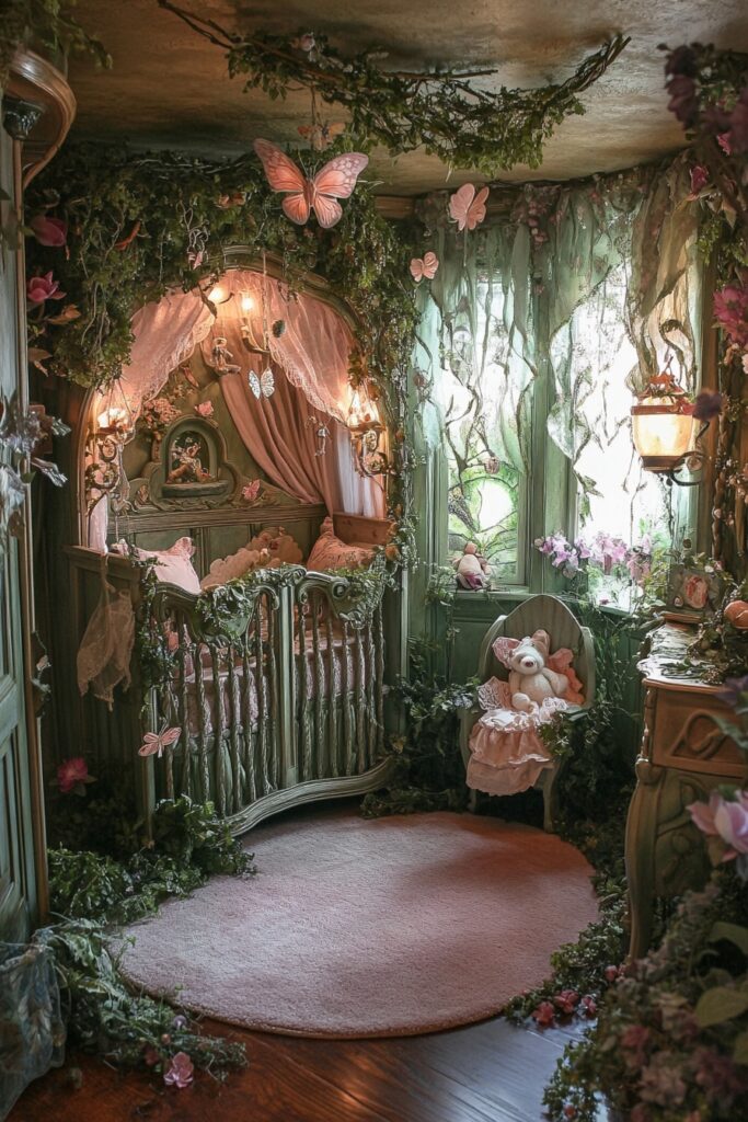 29 Disney Nursery Ideas to Celebrate Your Love of All Things Disney 9 Tinker Bell’s Fairy Grove