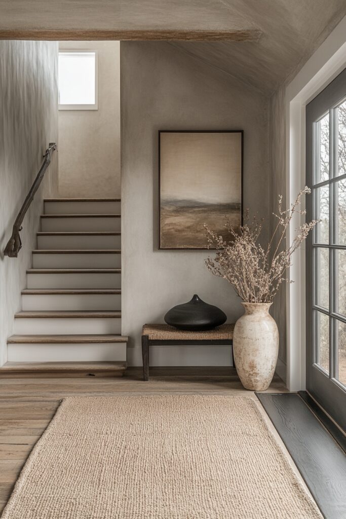 29 Wabi Sabi Entryway Ideas for a Timeless and Authentic First Impression 18 wabi sabi entryway