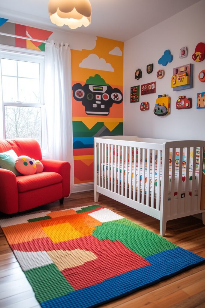 29 Disney Nursery Ideas to Celebrate Your Love of All Things Disney 26 Wreck-It Ralph Arcade Room