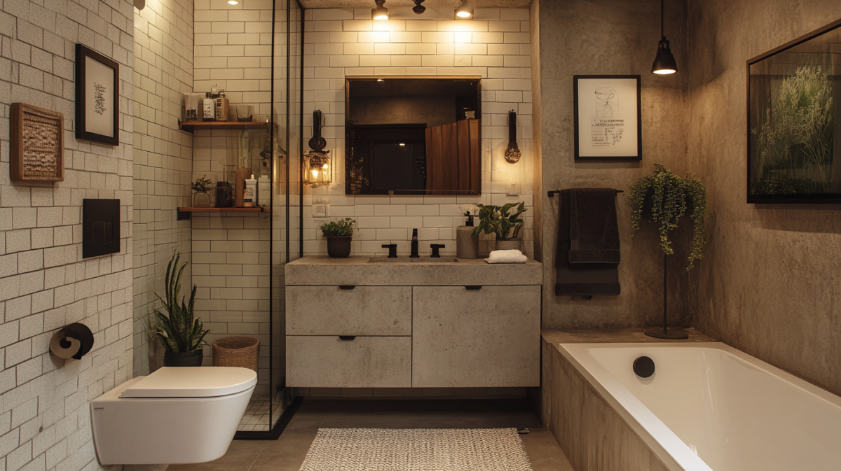 View of 29 Apartment Bathroom Decor Ideas For Renters-Friendly Transformations