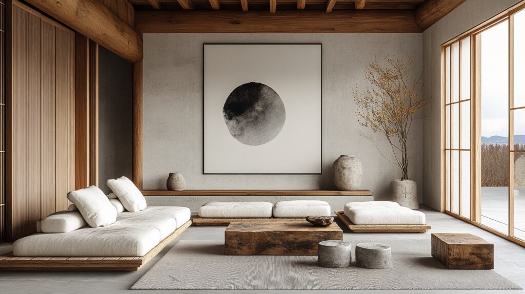 29 Wabi Sabi Japandi Living Room Ideas to Combine Natural Materials and Clean Lines 2 wabi sabi japandi living room