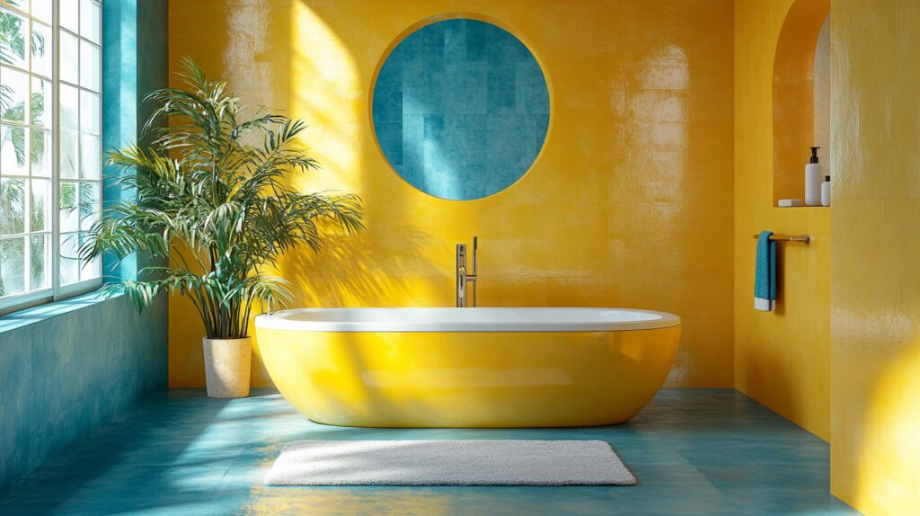 29 Yellow and Blue Bathroom Ideas That Blend Warmth and Coolness 7 yellow and blue bathroom ideas