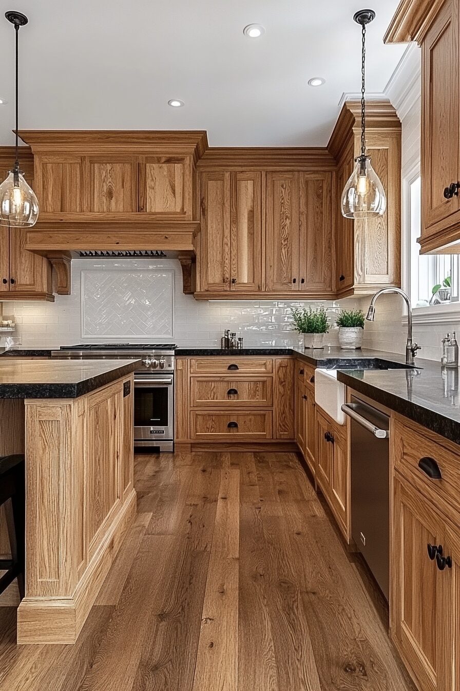 19 Oak Kitchen Cabinets to Add Character and Texture to Your Kitchen 1 oak kitchen cabinets