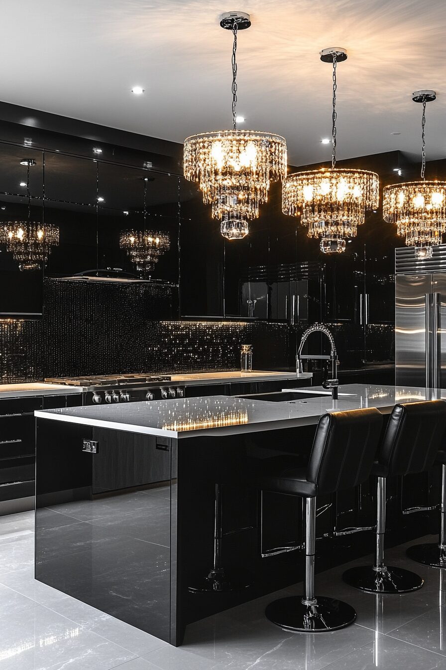 19 Black Kitchen Cabinets for Crafting a Stylish and Functional Culinary Hub 1 black kitchen cabinets