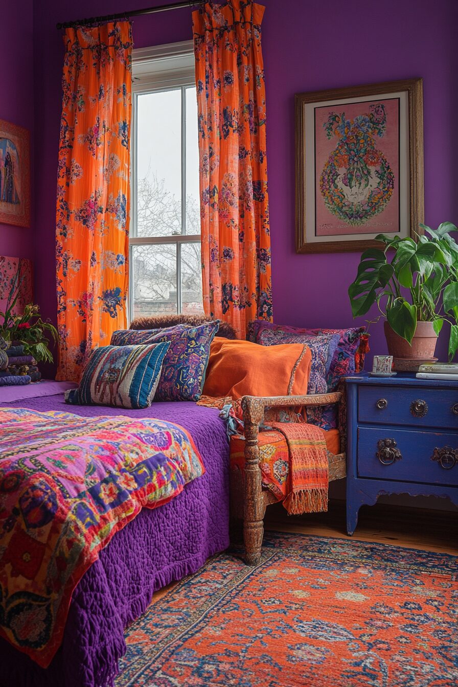 29 Small Maximalist Bedroom Ideas for a Fun and Eclectic Bedroom Makeover 1 Small Maximalist Bedroom
