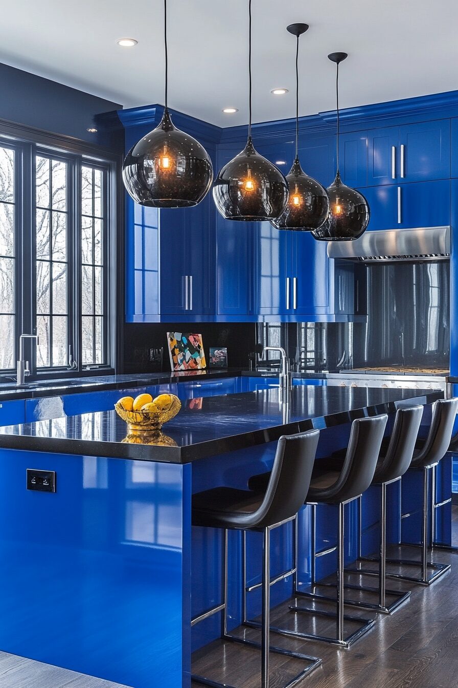19 Blue Kitchen Cabinets to Transform Your Kitchen into a Serene Oasis 10 blue kitchen cabinets