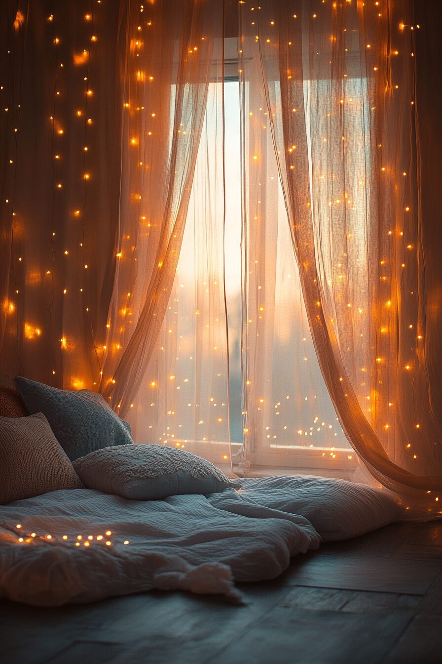 29 Boho Fairy Lights Bedroom Ideas to Create a Beautiful, Ethereal Bedroom 10 boho fairy lights bedroom ideas