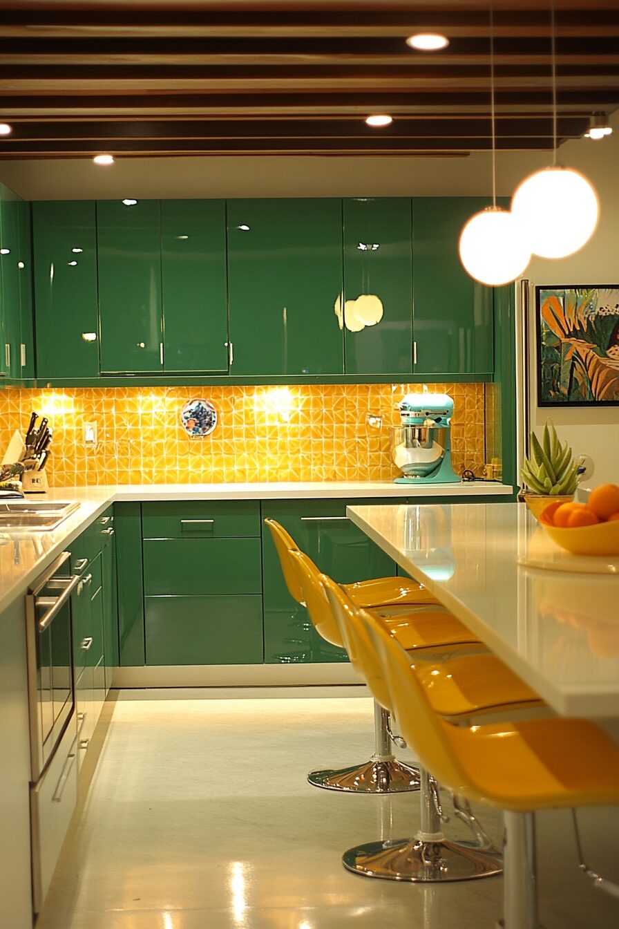 19 Emerald Green Kitchen Cabinets for a Bold and Beautiful Statement in Your Kitchen 10 Emerald Green Kitchen Cabinets