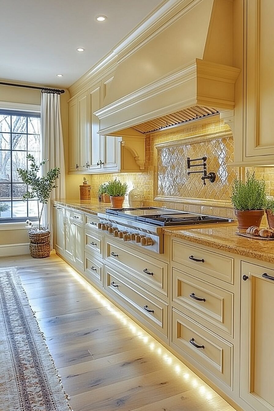 19 Yellow Kitchen Cabinets to Inspire Happiness and Freshness in Your Kitchen 11 yellow kitchen cabinets