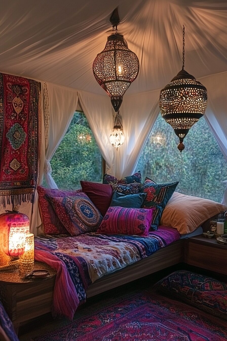 29 Small Maximalist Bedroom Ideas for a Fun and Eclectic Bedroom Makeover 11 Small Maximalist Bedroom