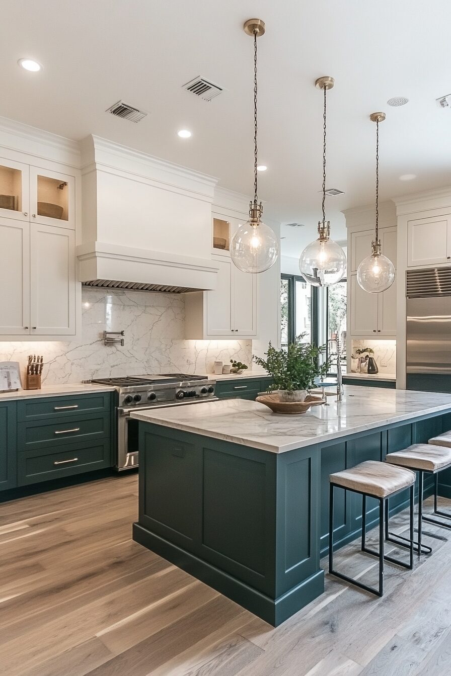 29 Dark Green Kitchen Cabinets to Bring Color and Character to Your Cooking Space 11 dark green kitchen cabinets