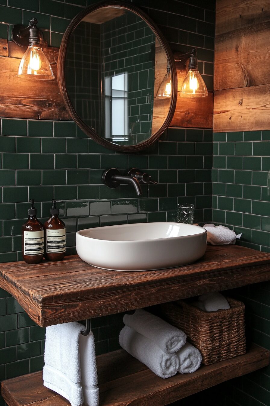 29 Green Bathroom Ideas to Create a Serene and Beautiful Bathroom Environment 12 green bathroom
