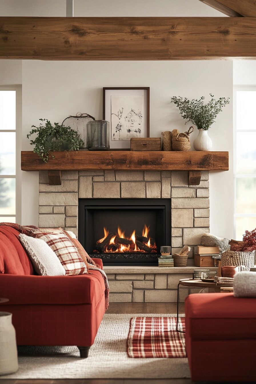 29 Farmhouse Fireplace Ideas to Bring Classic Warmth and Style into Your Space 12 Farmhouse Fireplace
