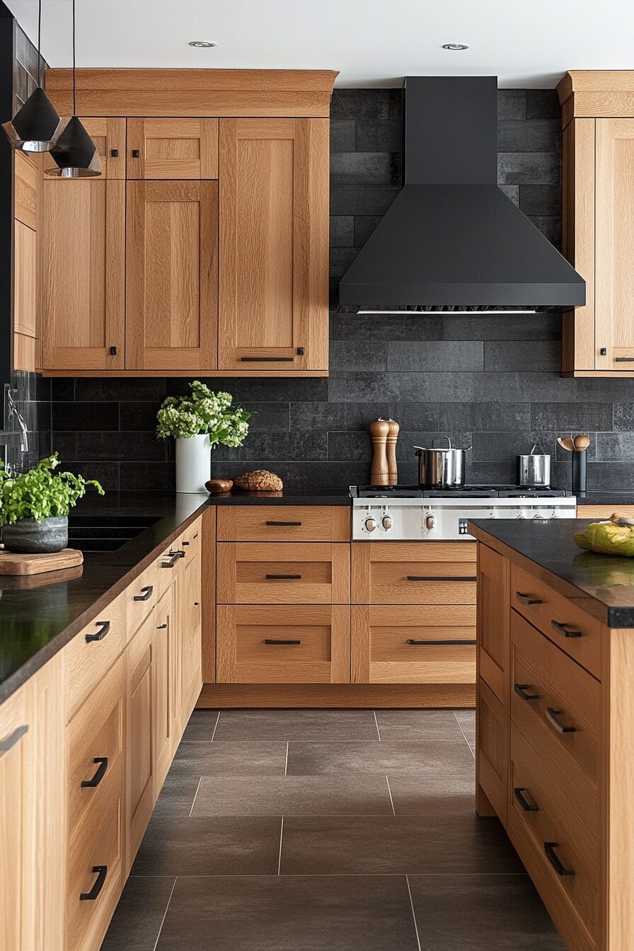 19 Oak Kitchen Cabinets to Add Character and Texture to Your Kitchen 12 oak kitchen cabinets