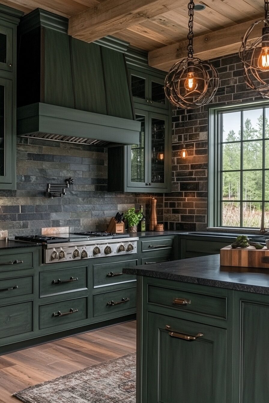 19 Emerald Green Kitchen Cabinets for a Bold and Beautiful Statement in Your Kitchen 13 Emerald Green Kitchen Cabinets