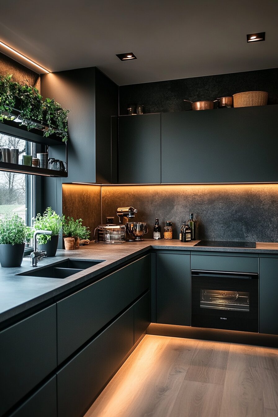 29 Dark Green Kitchen Cabinets to Bring Color and Character to Your Cooking Space 13 dark green kitchen cabinets