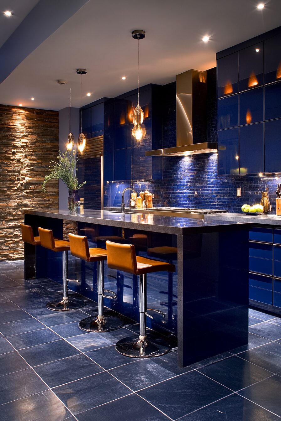 19 Blue Kitchen Cabinets to Transform Your Kitchen into a Serene Oasis 14 blue kitchen cabinets