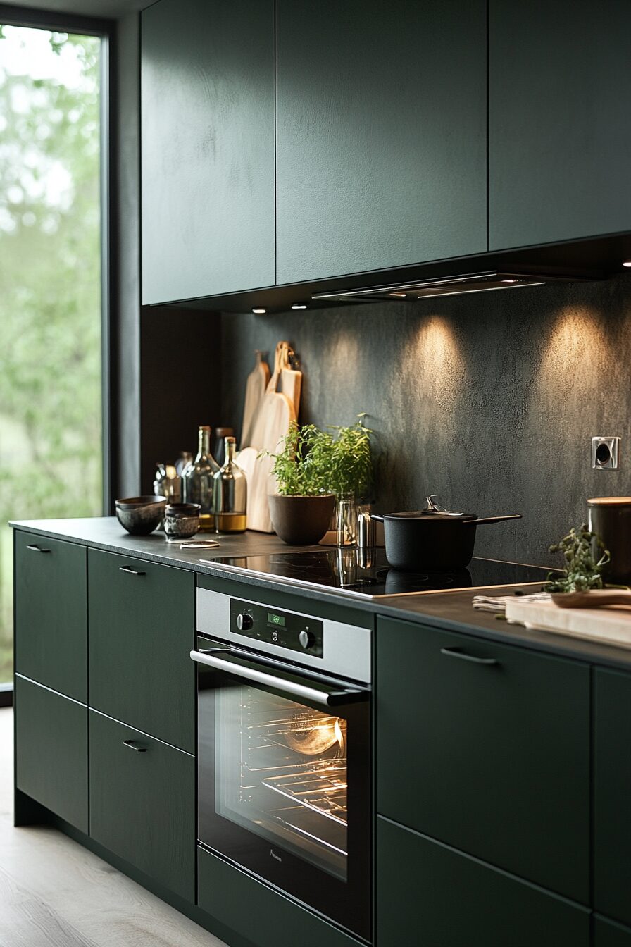 29 Dark Green Kitchen Cabinets to Bring Color and Character to Your Cooking Space 14 dark green kitchen cabinets