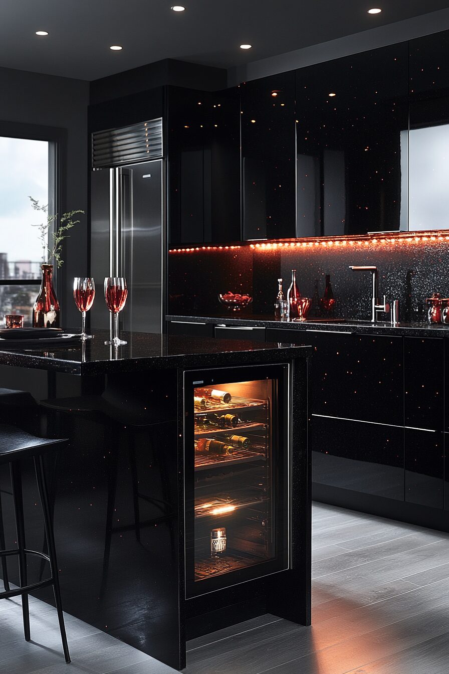 19 Black Kitchen Cabinets for Crafting a Stylish and Functional Culinary Hub 14 black kitchen cabinets