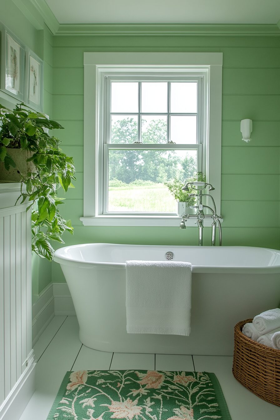 29 Green Bathroom Ideas to Create a Serene and Beautiful Bathroom Environment 15 green bathroom